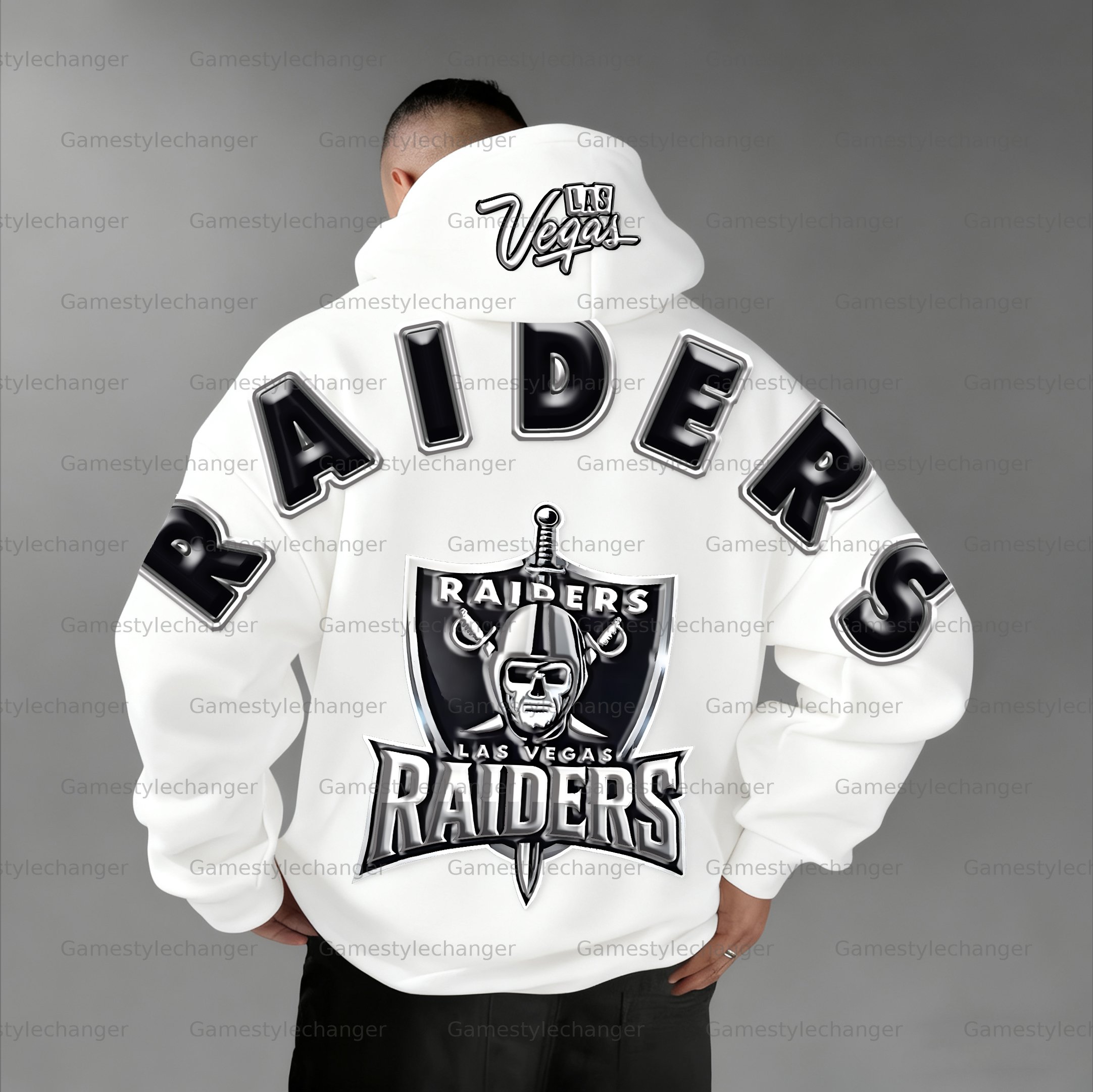 Unisex "Las Vegas Raiders" Graphic Streetwear Vintage Plush Hoodie
