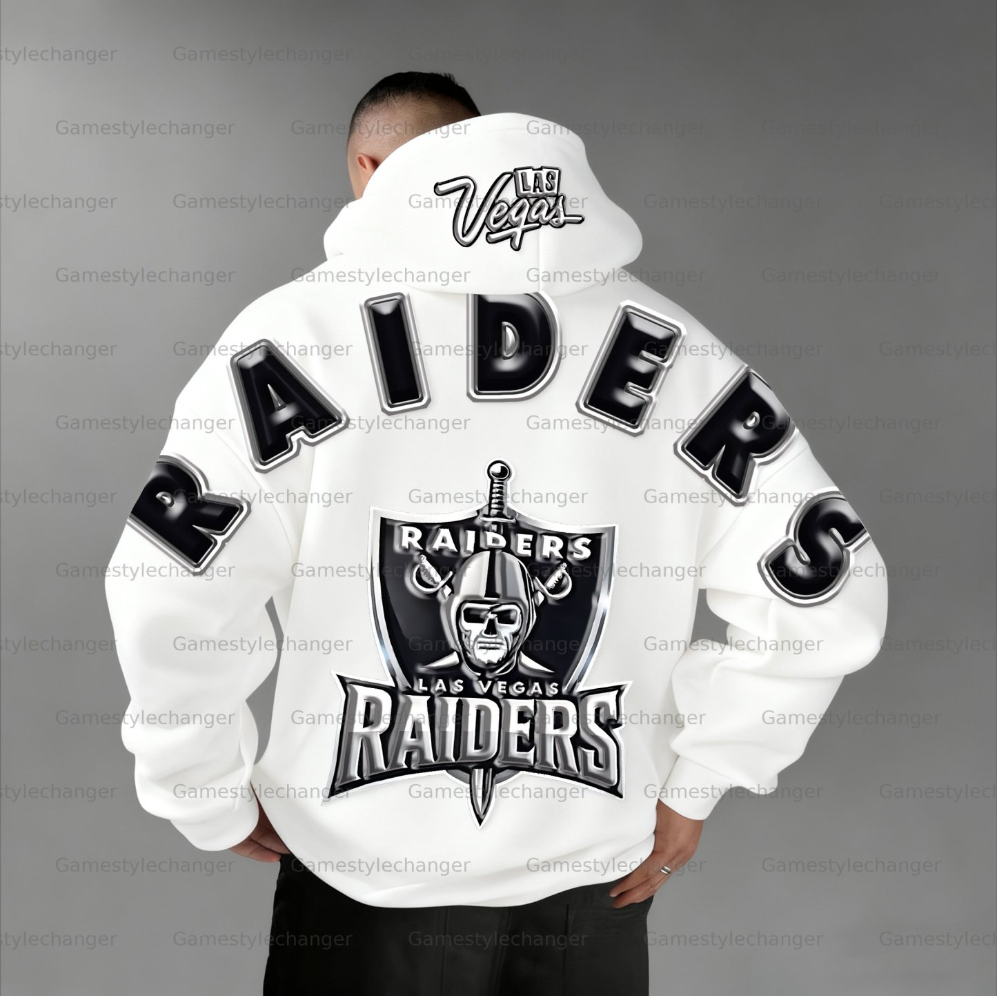 Unisex "Las Vegas Raiders" Graphic Streetwear Vintage Plush Hoodie