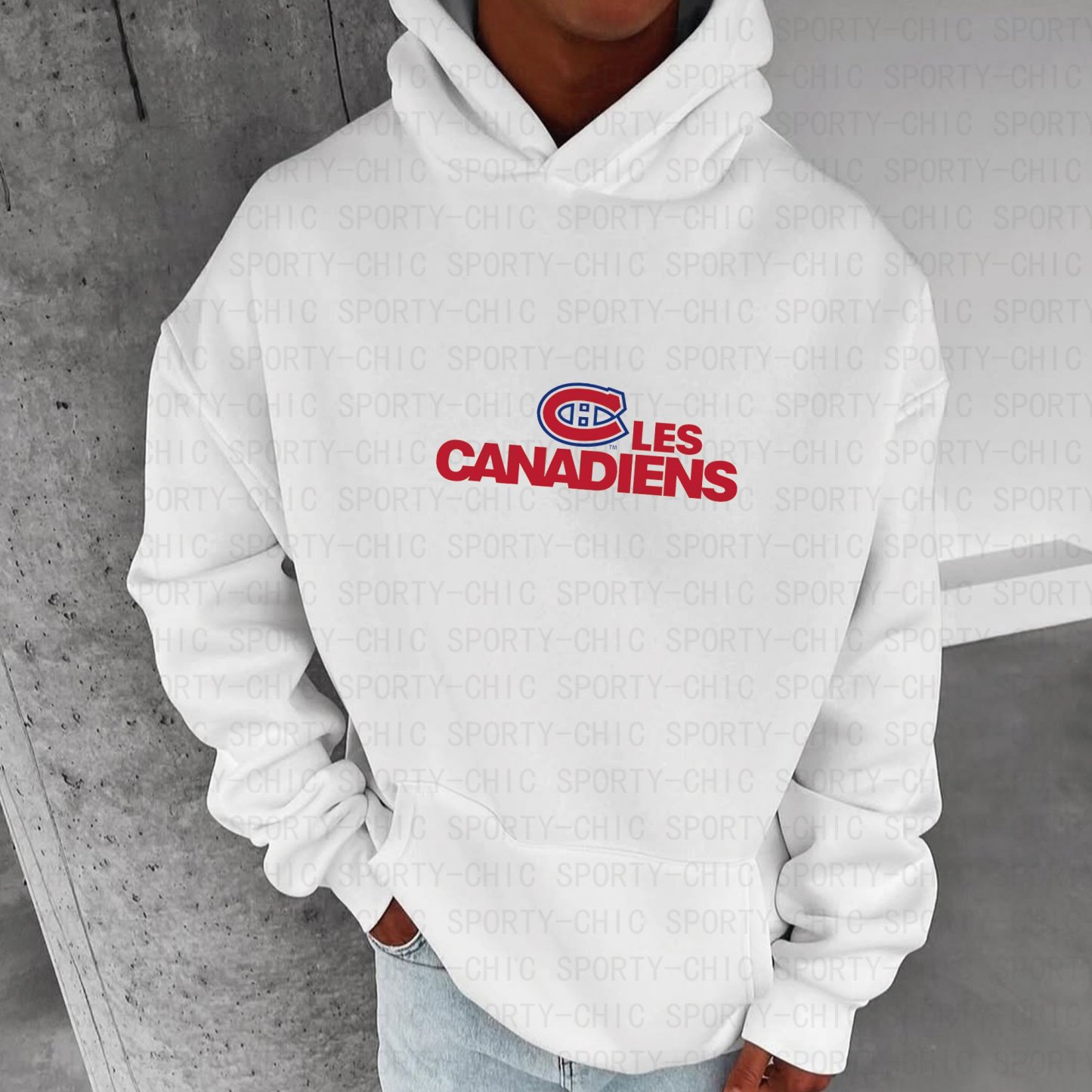 Unisex "Montreal canadiens" Graphic Streetwear Vintage Plush Hoodie
