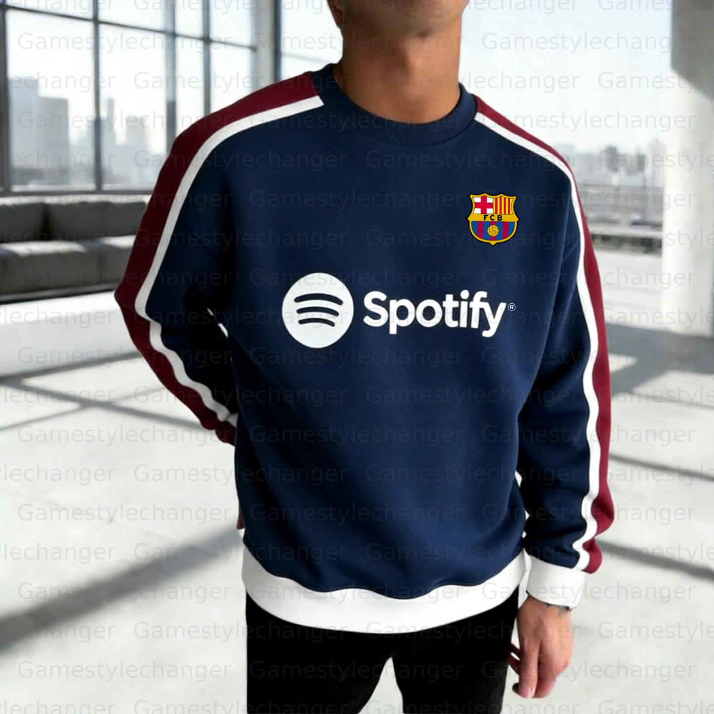 Unisex “FC Barcelona” Crew Neck Sweatshirt