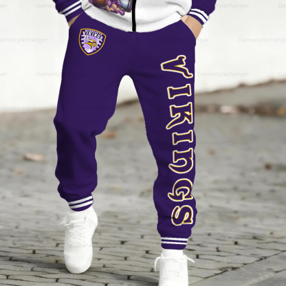 “Minnesota Vikings” Zip-up Jacket, Pants and 2-Piece Set