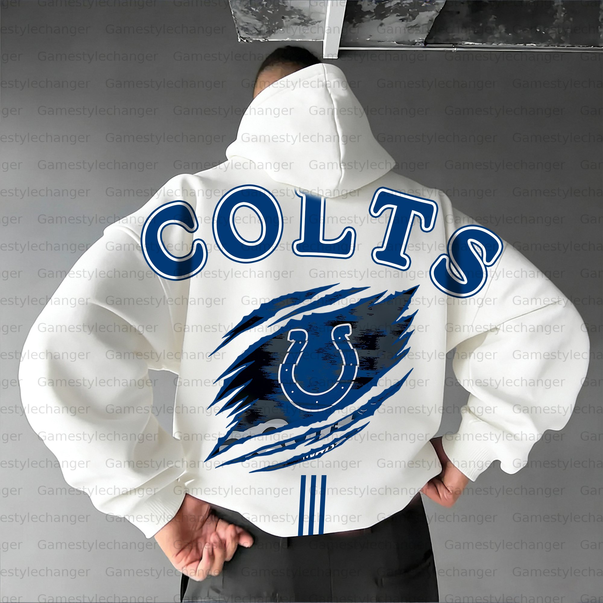 Unisex "Indianapolis Colts" Graphic Streetwear Vintage Plush Hoodie