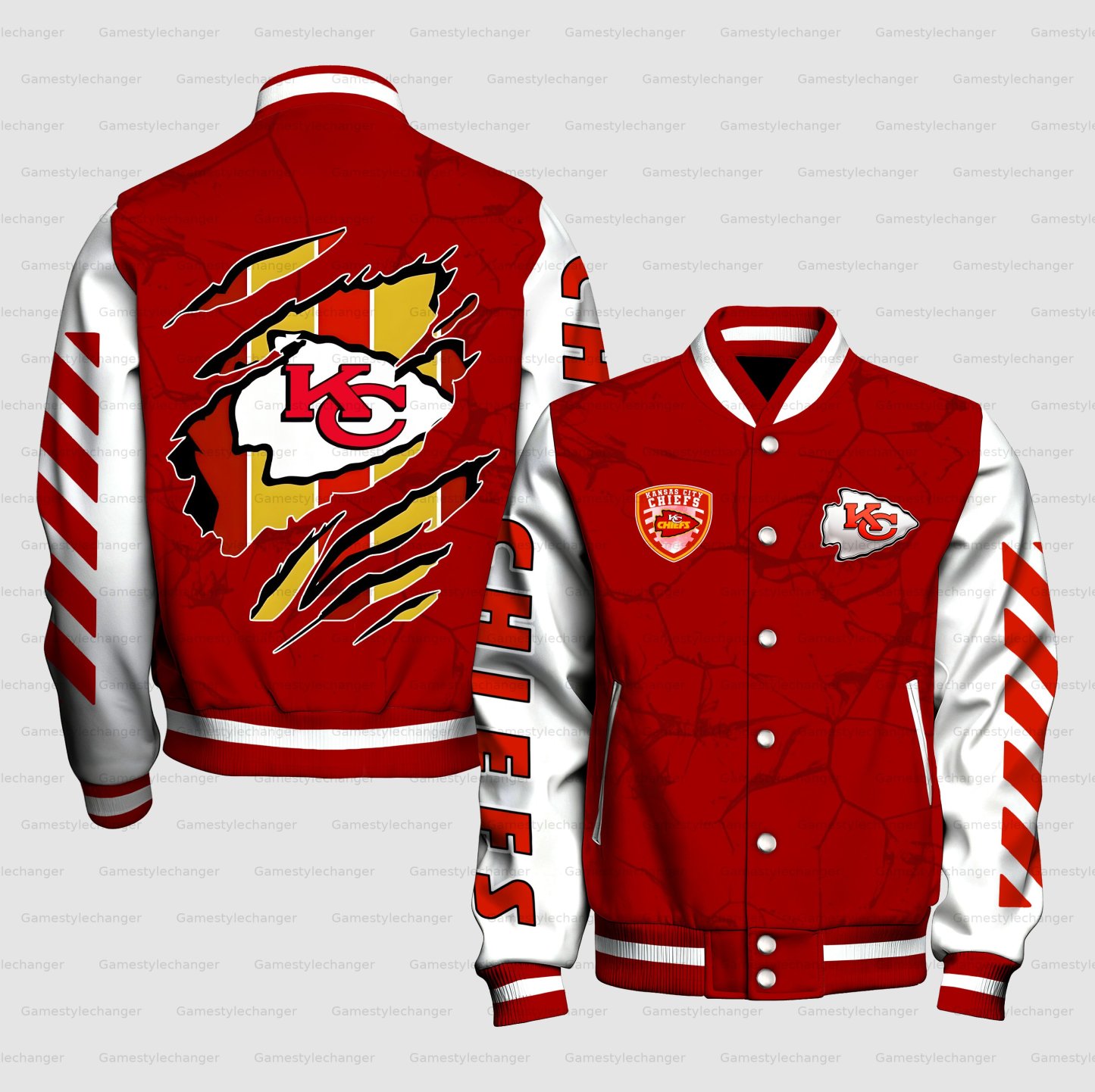 Unisex Vintage "Kansas City Chiefs" Graphic Jacket