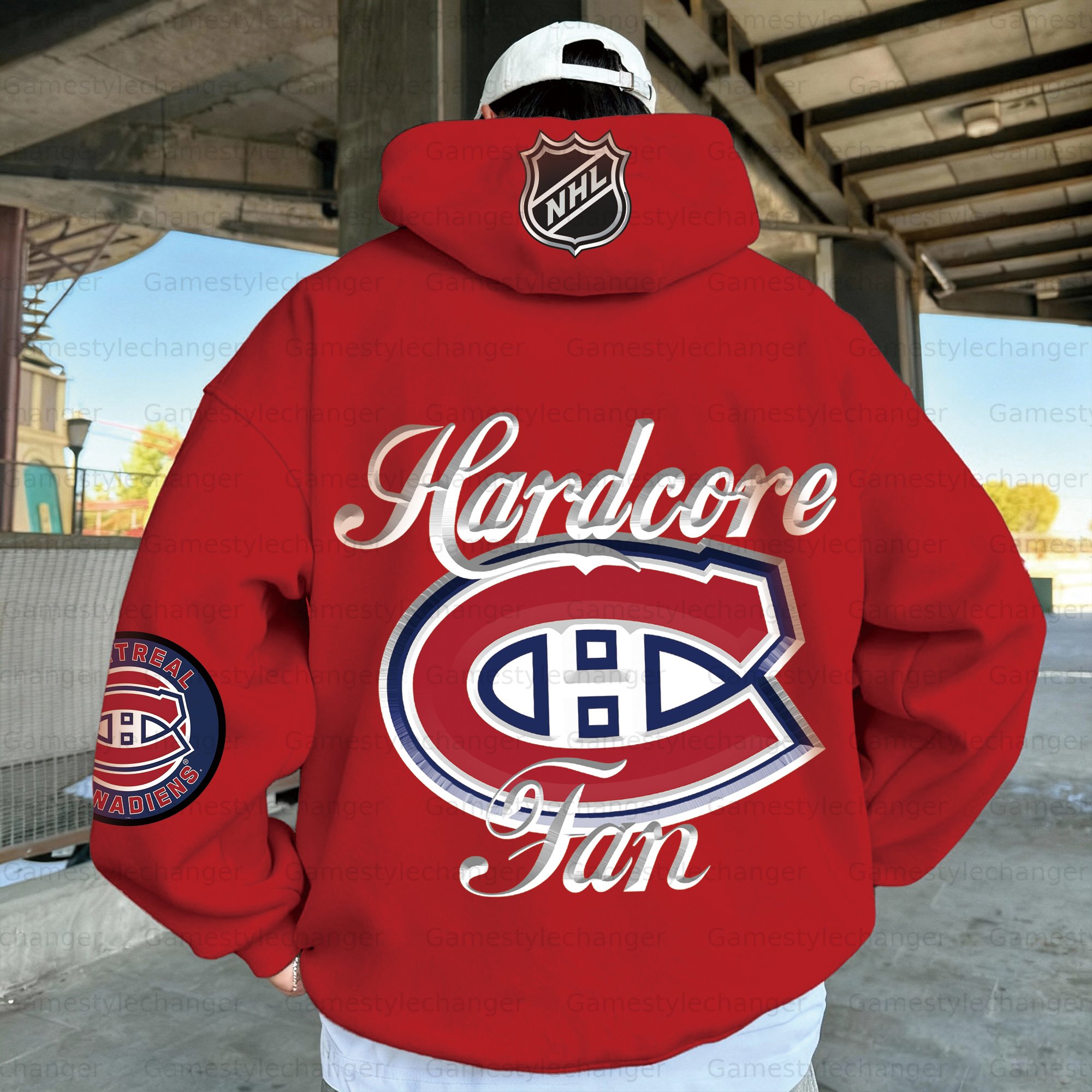 Unisex "Montreal canadiens" Graphic Streetwear Vintage Plush Hoodie