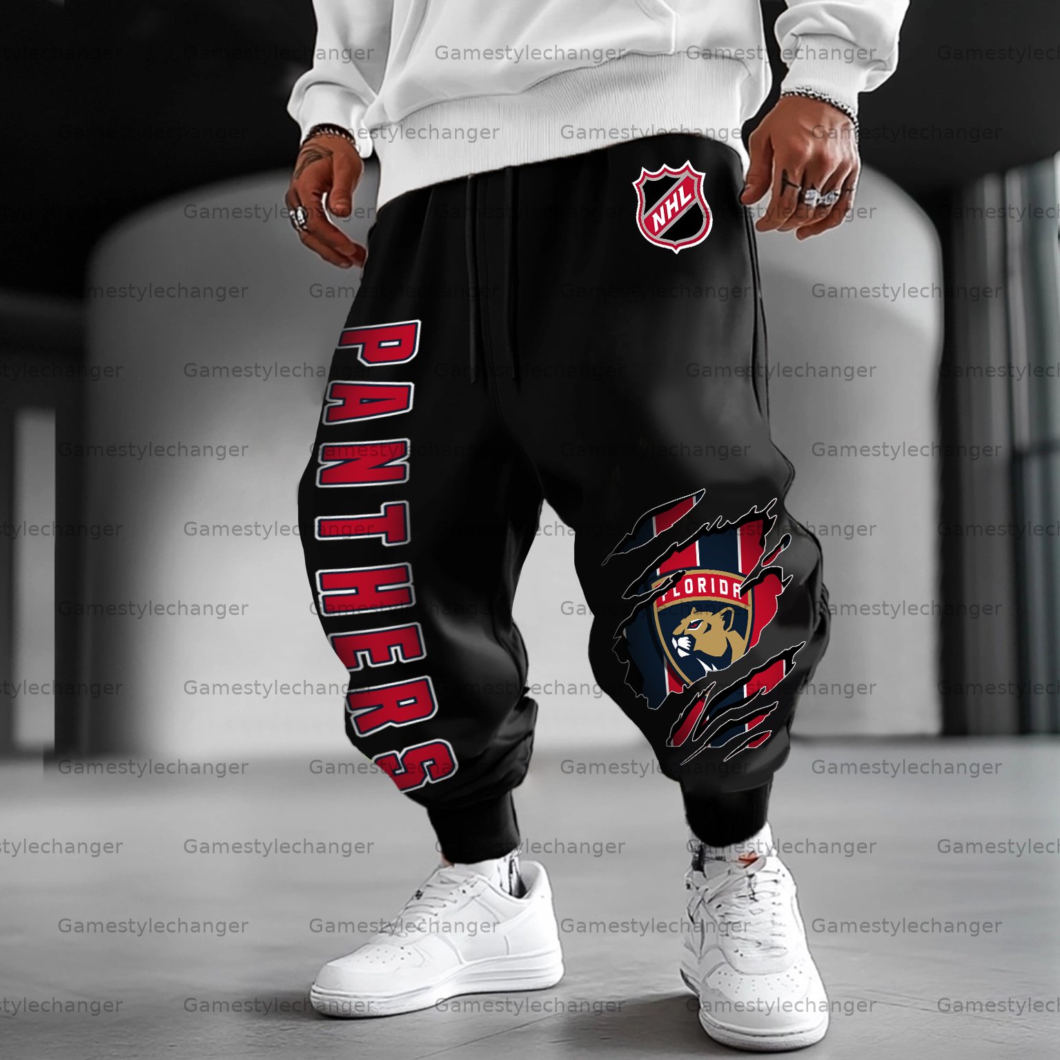Unisex  “Florida Panthers” Casual Anime Streetwear Pant