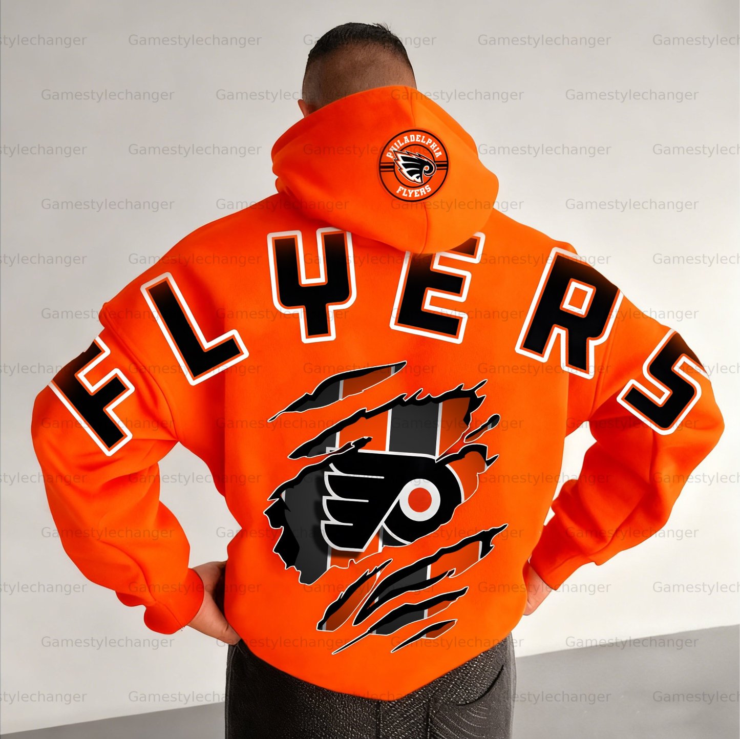 Unisex "Philadelphia Flyers" Graphic Streetwear Vintage Plush Hoodie