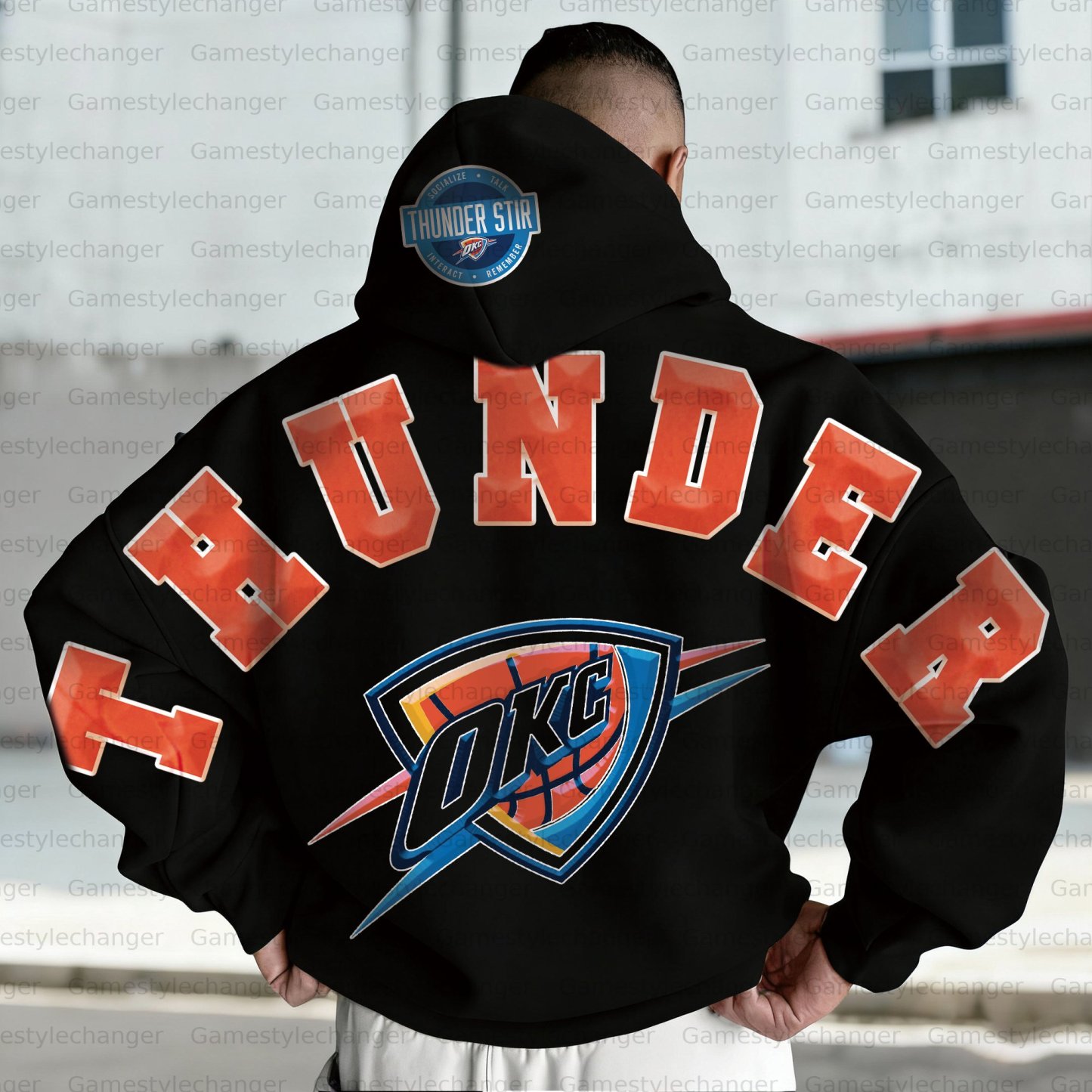 Unisex "oklahoma city thunder" Graphic Streetwear Vintage Plush Hoodie