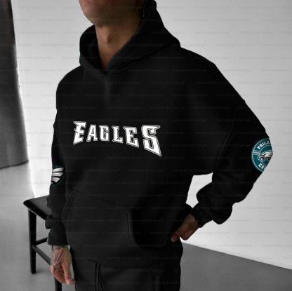Unisex "Philadelphia Eagles" Graphic Streetwear Vintage Plush Hoodie