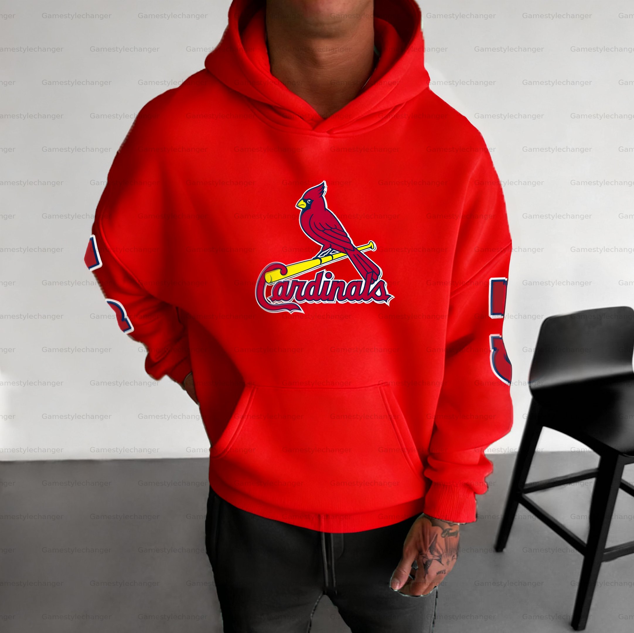 Unisex "Saint Louis Cardinals" Graphic Streetwear Vintage Plush Hoodie
