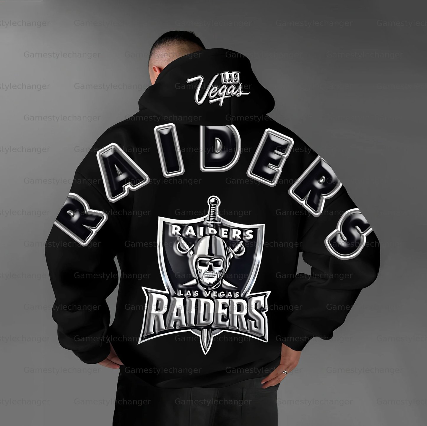 Unisex "Las Vegas Raiders" Graphic Streetwear Vintage Plush Hoodie