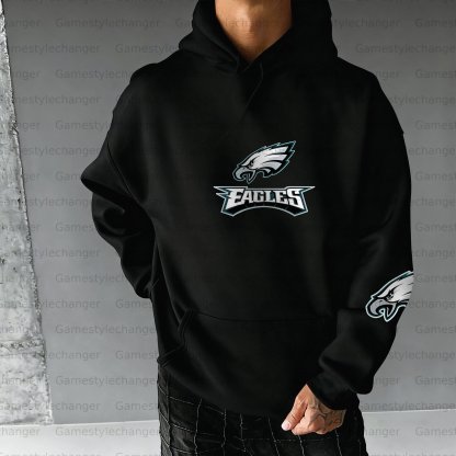 Unisex "Philadelphia Eagles" Graphic Streetwear Vintage Plush Hoodie