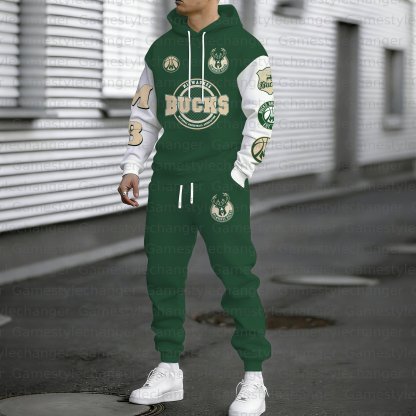 “Milwaukee Bucks” Hoodie & Pants 2 Pieces Set