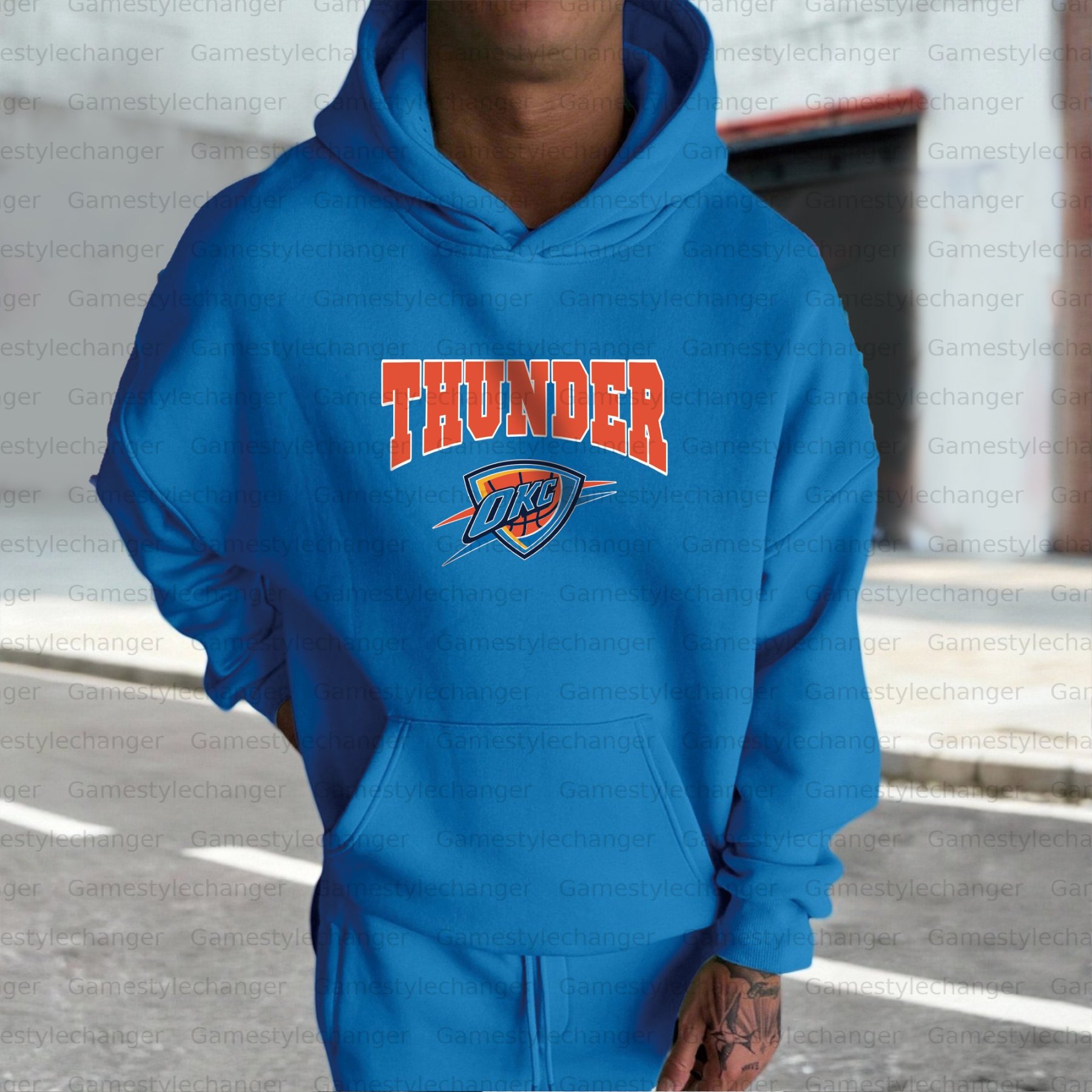 Unisex "oklahoma city thunder" Graphic Streetwear Vintage Plush Hoodie