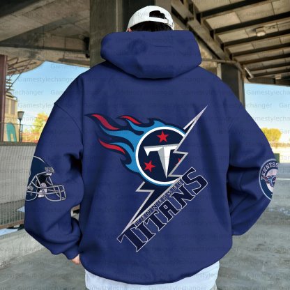 Unisex "Tennessee Titans " Graphic Streetwear Vintage Plush Hoodie