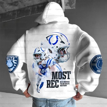 Unisex "Indianapolis Colts" Graphic Streetwear Vintage Plush Hoodie
