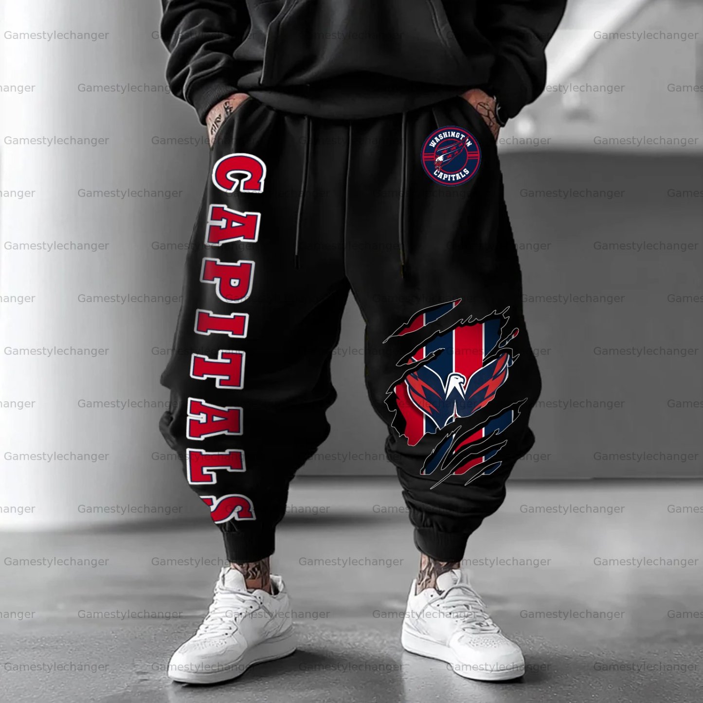 Unisex “Washington Capitals” Casual Anime Streetwear Pant