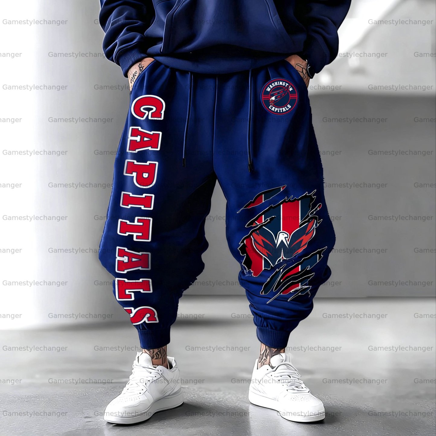 Unisex “Washington Capitals” Casual Anime Streetwear Pant