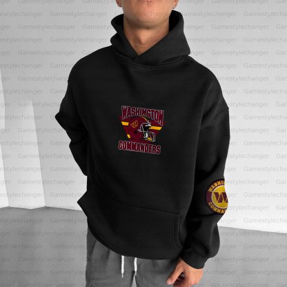 Unisex "Washington Commanders" Graphic Streetwear Vintage Plush Hoodie