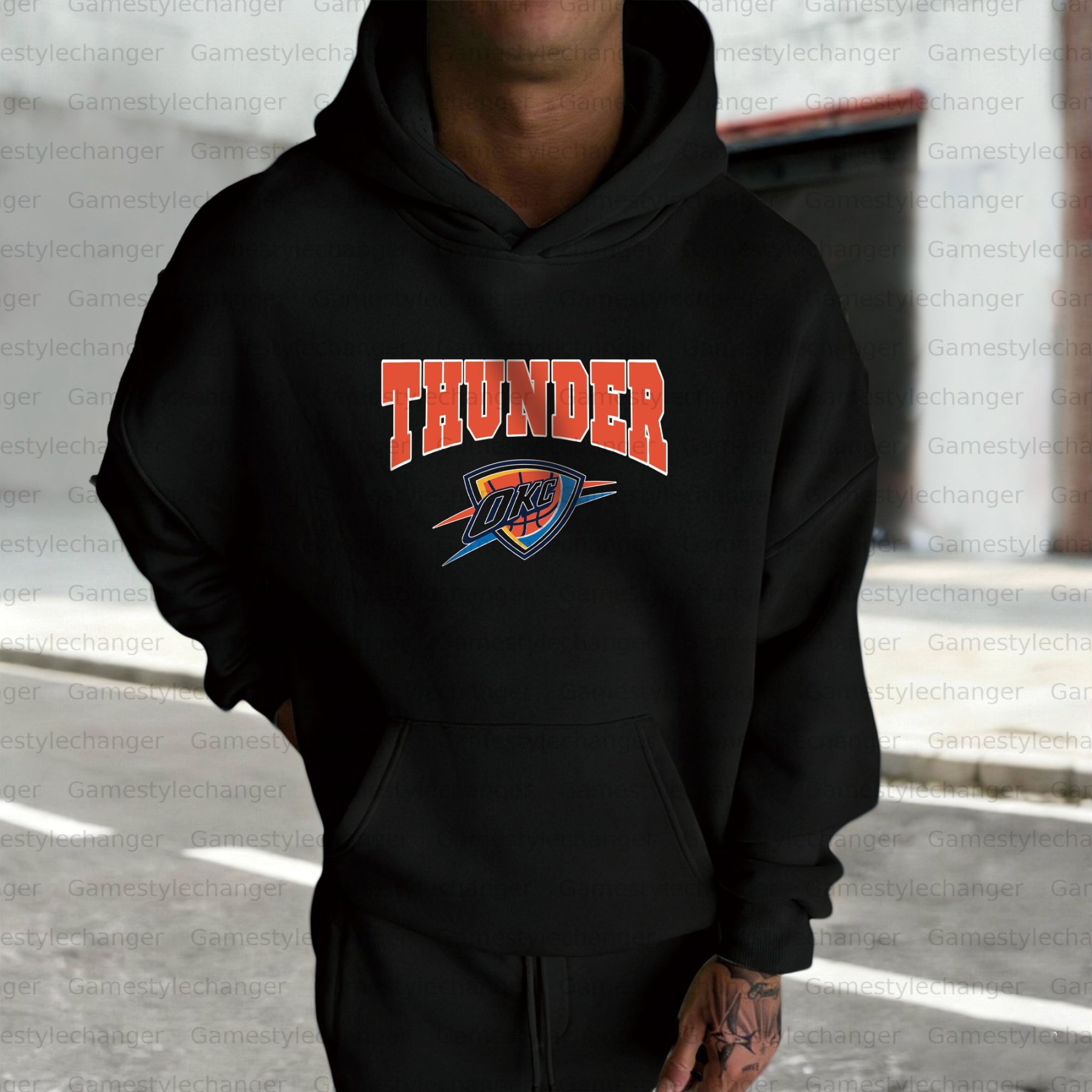 Unisex "oklahoma city thunder" Graphic Streetwear Vintage Plush Hoodie