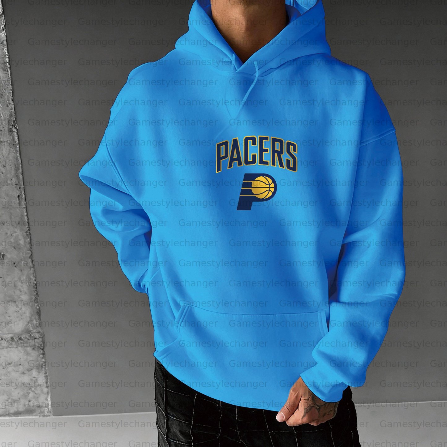 Unisex "Indiana Pacers" Graphic Streetwear Vintage Plush Hoodie
