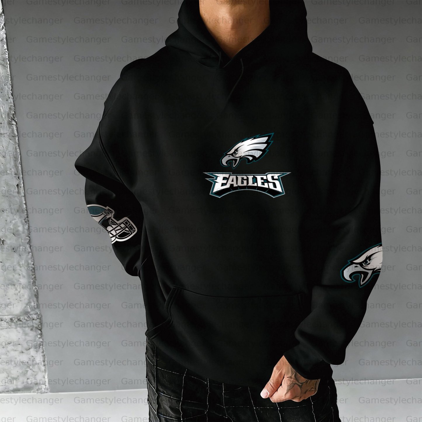 Unisex "Philadelphia Eagles " Graphic Streetwear Vintage Plush Hoodie