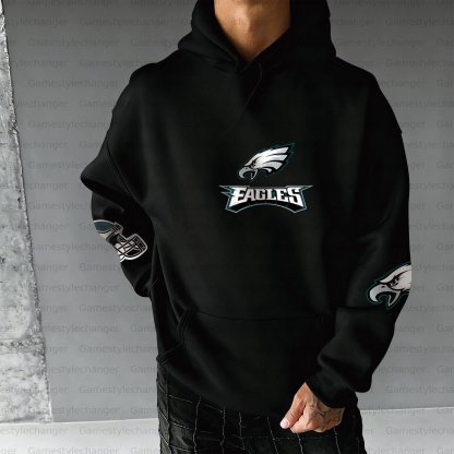 Unisex "Philadelphia Eagles " Graphic Streetwear Vintage Plush Hoodie