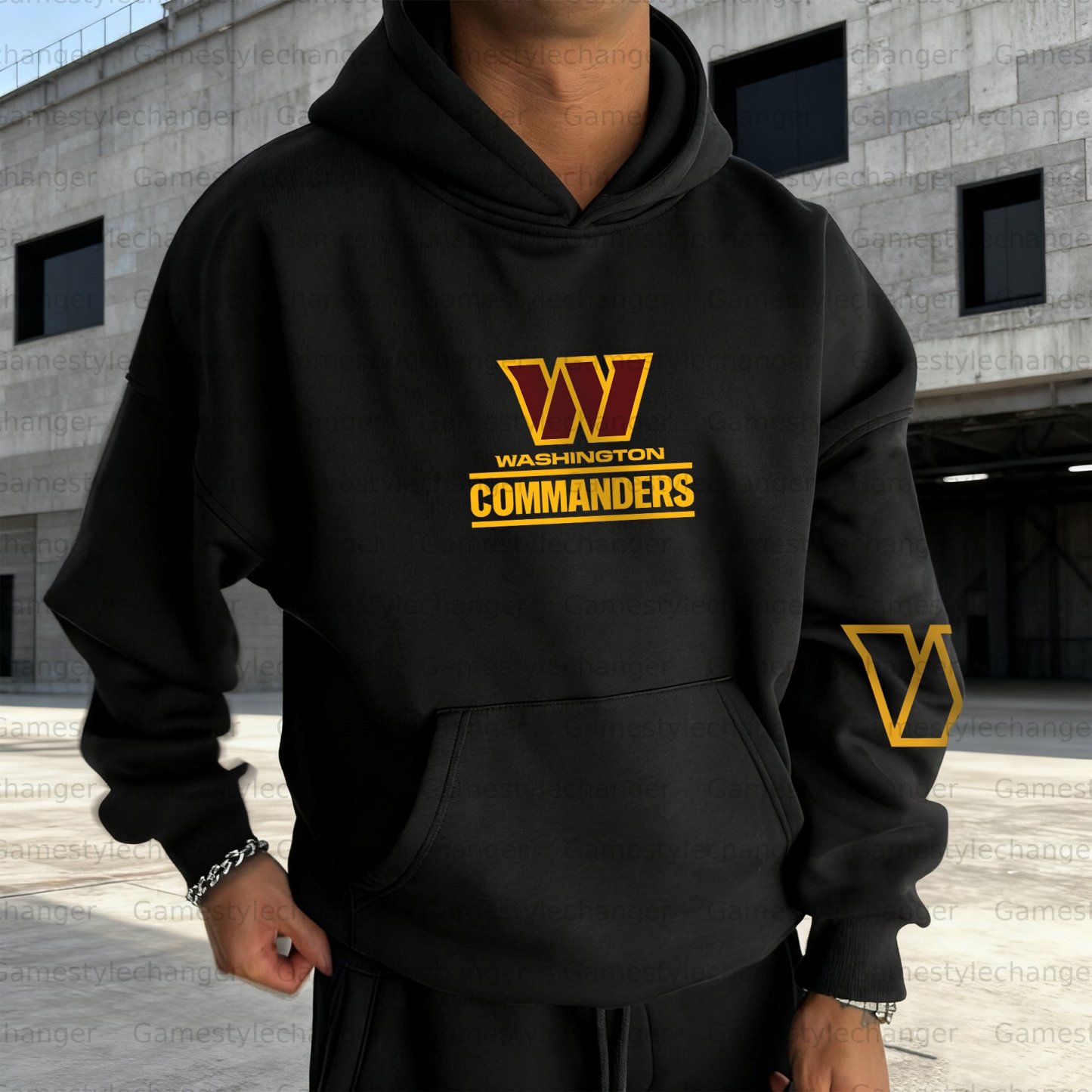 Unisex "Washington Commanders" Graphic Streetwear Vintage Plush Hoodie