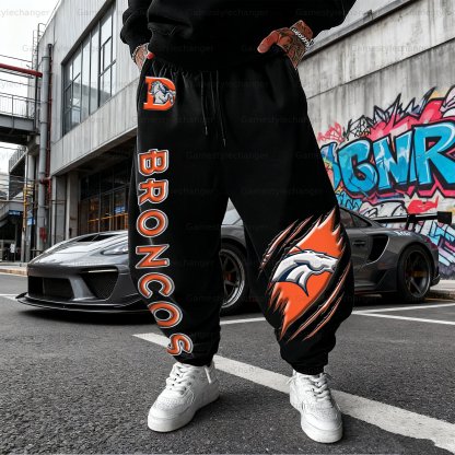 Unisex  “Denver Broncos” Casual Anime Streetwear Pant