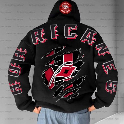 Unisex "Carolina Hurricanes" Graphic Streetwear Vintage Plush Hoodie
