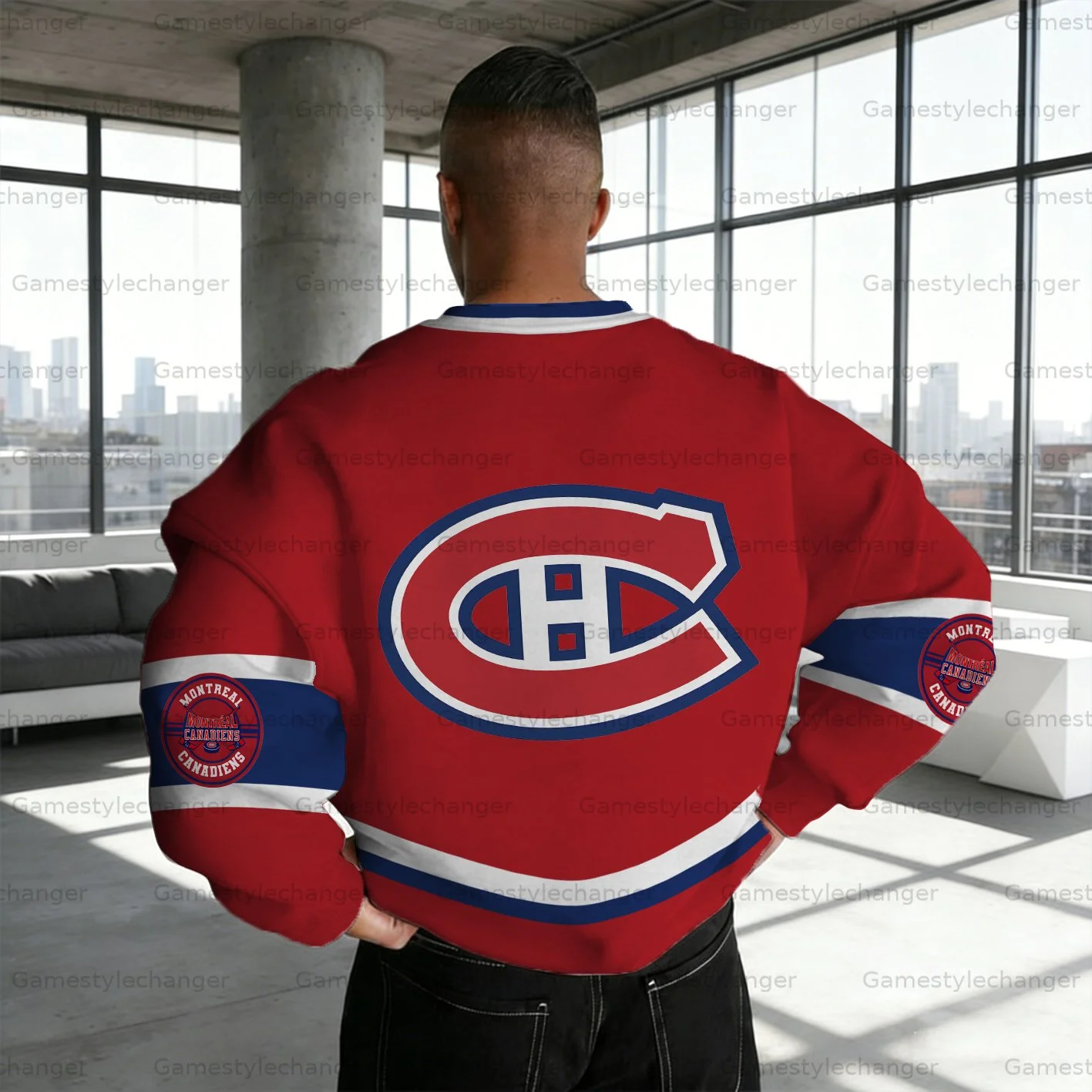 Unisex "Montreal Canadiens" Graphic Inspired Vintage Sweatshirt