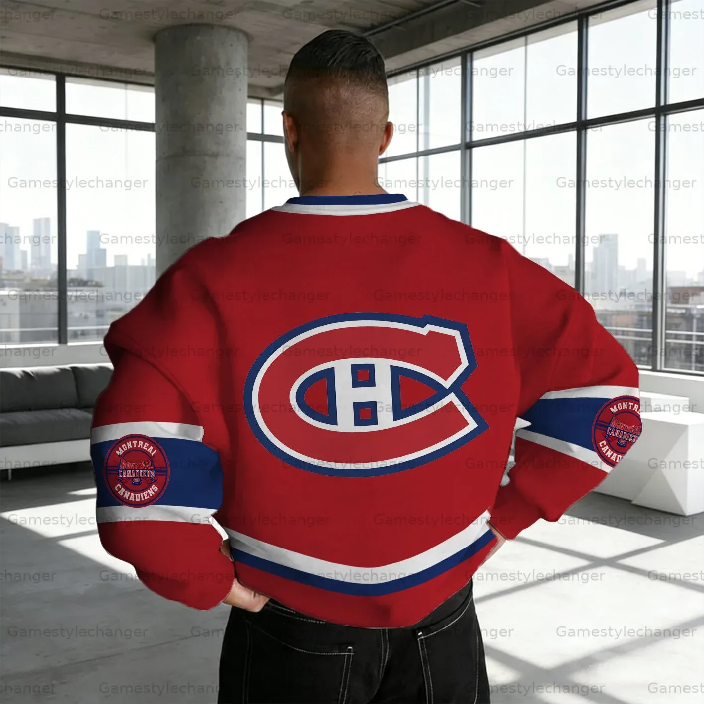 Unisex "Montreal Canadiens" Graphic Inspired Vintage Sweatshirt