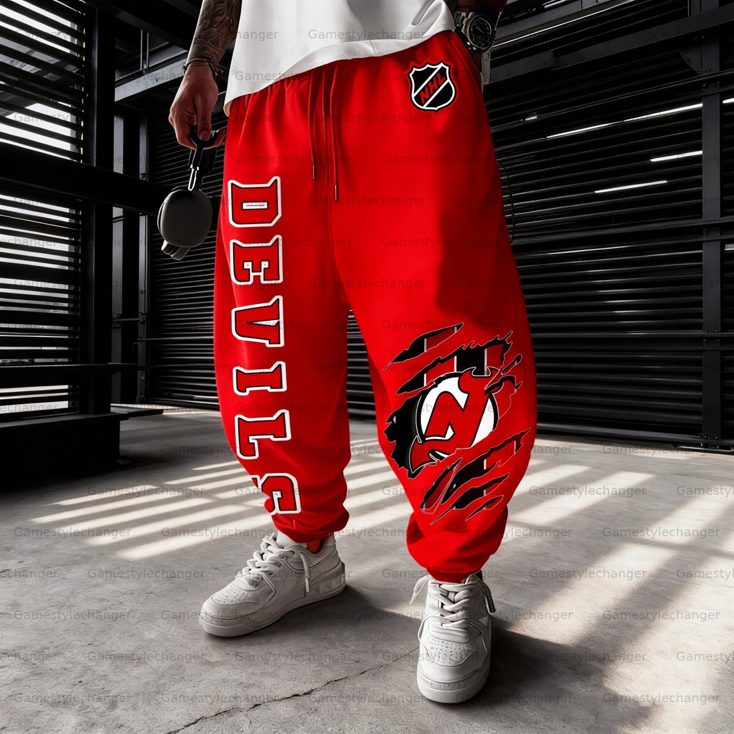 Unisex “New Jersey Devils” Casual Anime Streetwear Pant