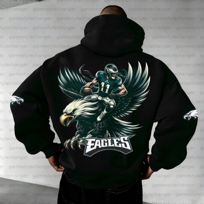 Unisex "Philadelphia Eagles" Graphic Streetwear Vintage Plush Hoodie
