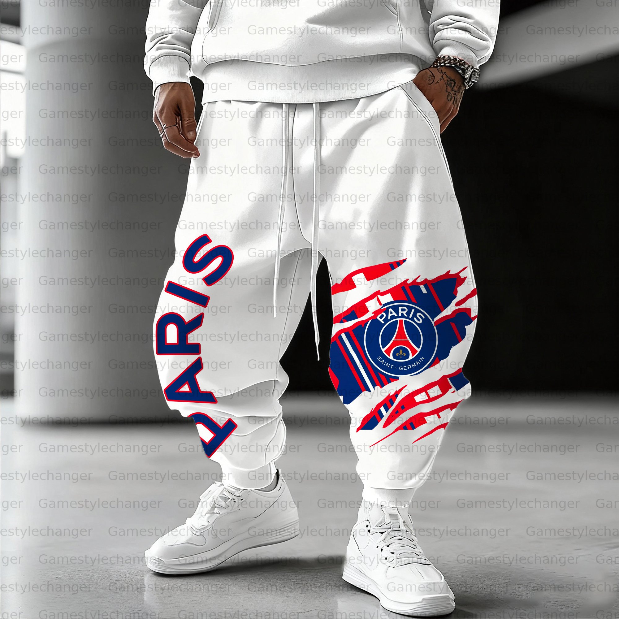 Unisex  “Paris Saint Germain” Casual Anime Streetwear Pant