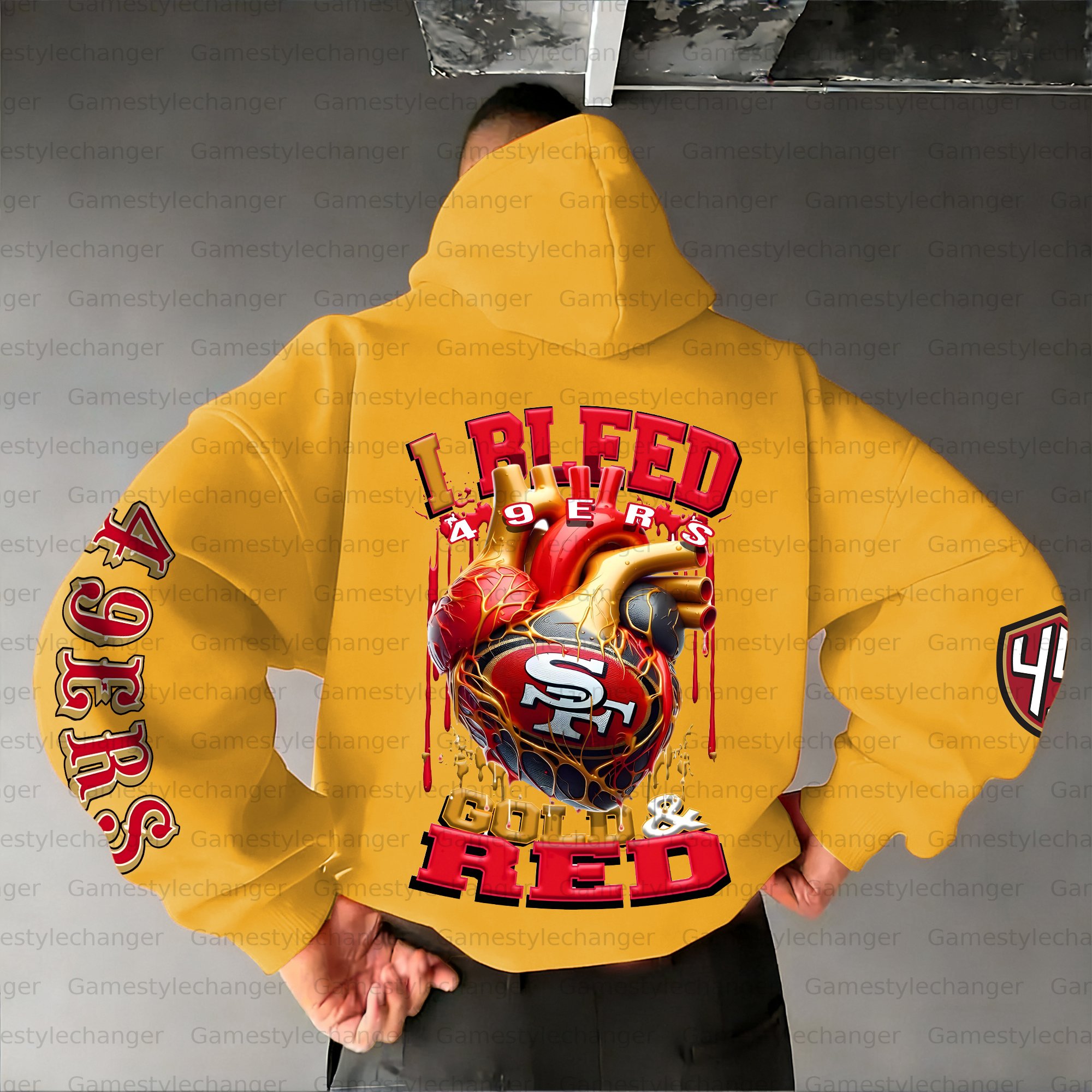 Unisex "San Francisco 49ers" Graphic Streetwear Vintage Plush Hoodie