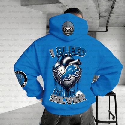 Unisex "Detroit Lions" Graphic Streetwear Vintage Plush Hoodie