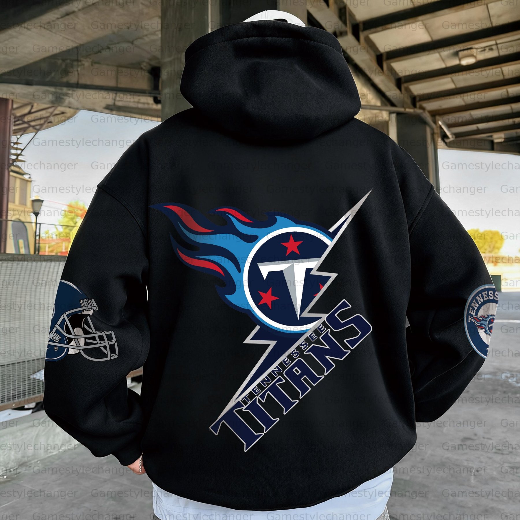 Unisex "Tennessee Titans " Graphic Streetwear Vintage Plush Hoodie