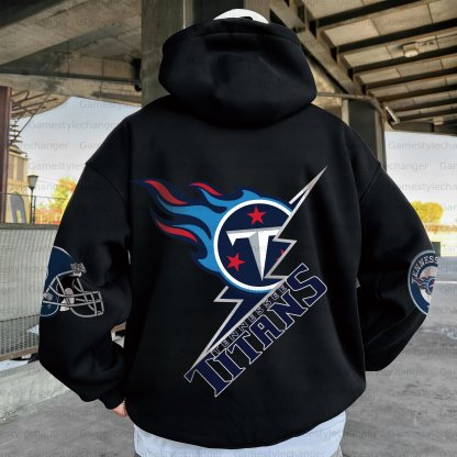 Unisex "Tennessee Titans " Graphic Streetwear Vintage Plush Hoodie
