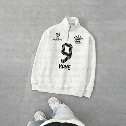 Unisex "UEFA " Graphic Streetwear Vintage   Zip-up Sweatshirt