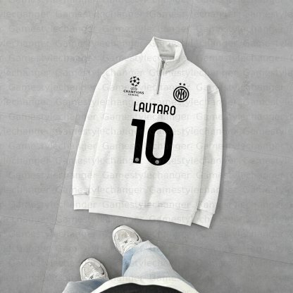 Unisex "UEFA " Graphic Streetwear Vintage   Zip-up Sweatshirt