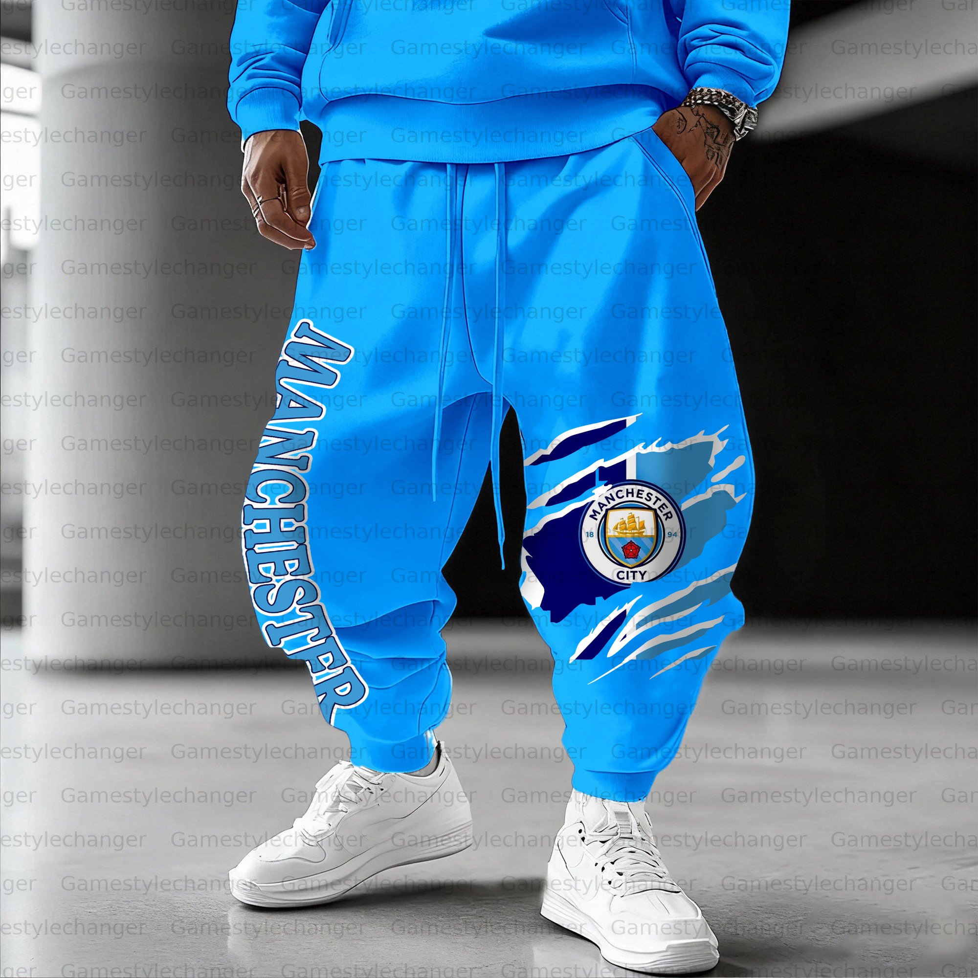Unisex  “Manchester City ” Casual Anime Streetwear Pant