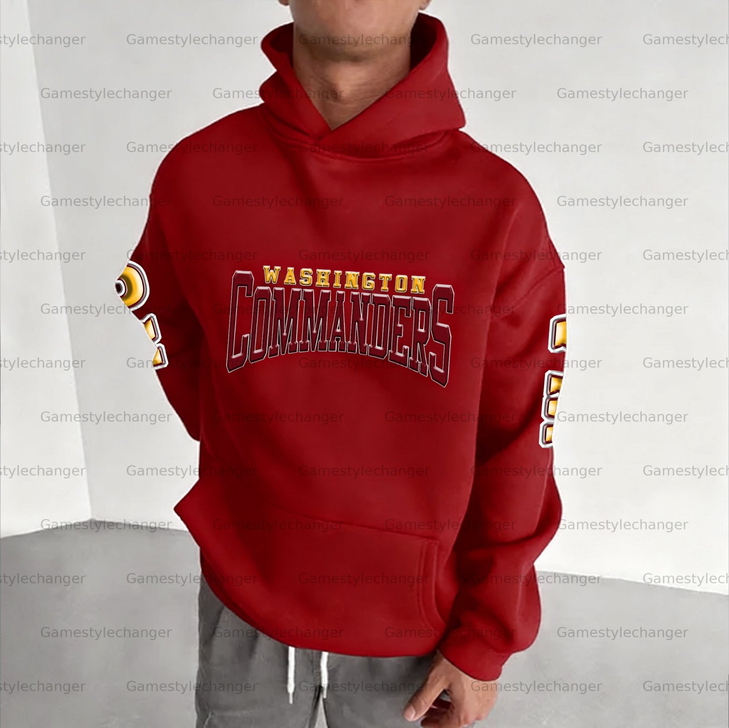 Unisex "Washington Commanders" Graphic Streetwear Vintage Plush Hoodie