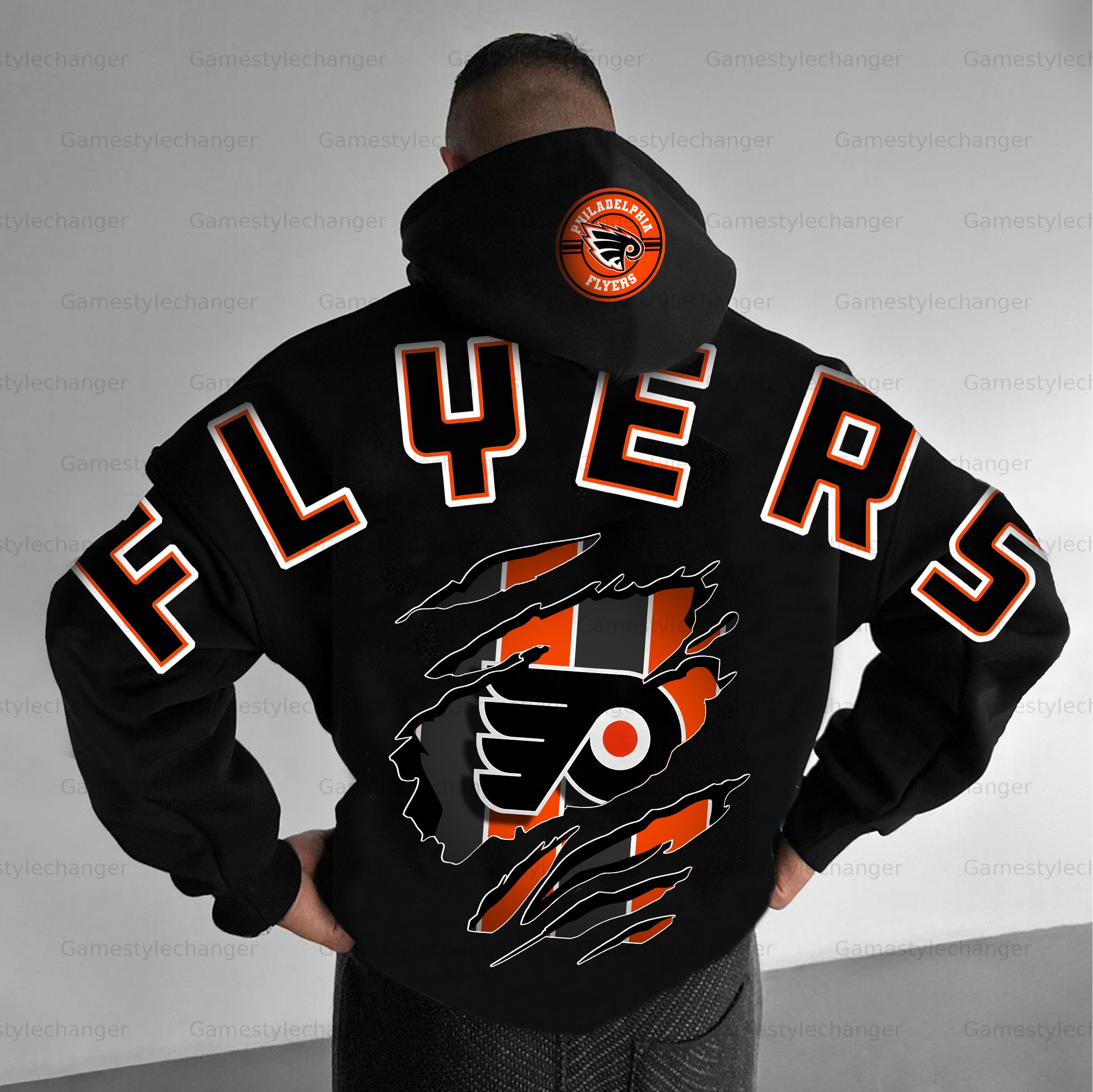 Unisex "Philadelphia Flyers" Graphic Streetwear Vintage Plush Hoodie