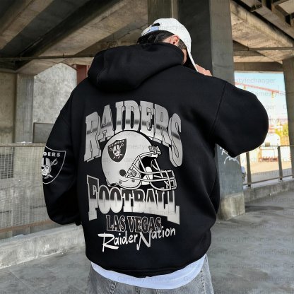 Unisex "Las Vegas Raiders" Graphic Streetwear Vintage Plush Hoodie