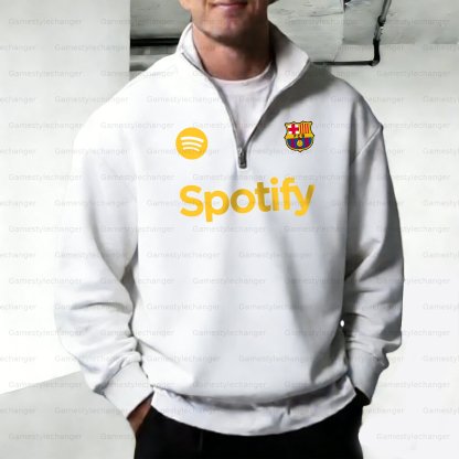 Unisex "UEFA " Graphic Streetwear Vintage  Zip-up Sweatshirt