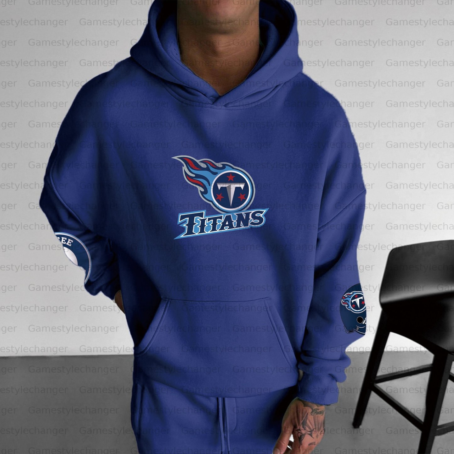 Unisex "Tennessee Titans " Graphic Streetwear Vintage Plush Hoodie