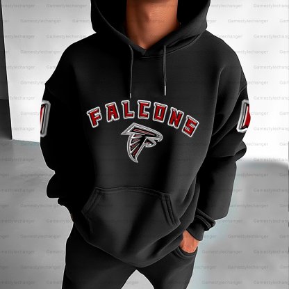 Unisex "Atlanta Falcons" Graphic Streetwear Vintage Plush Hoodie