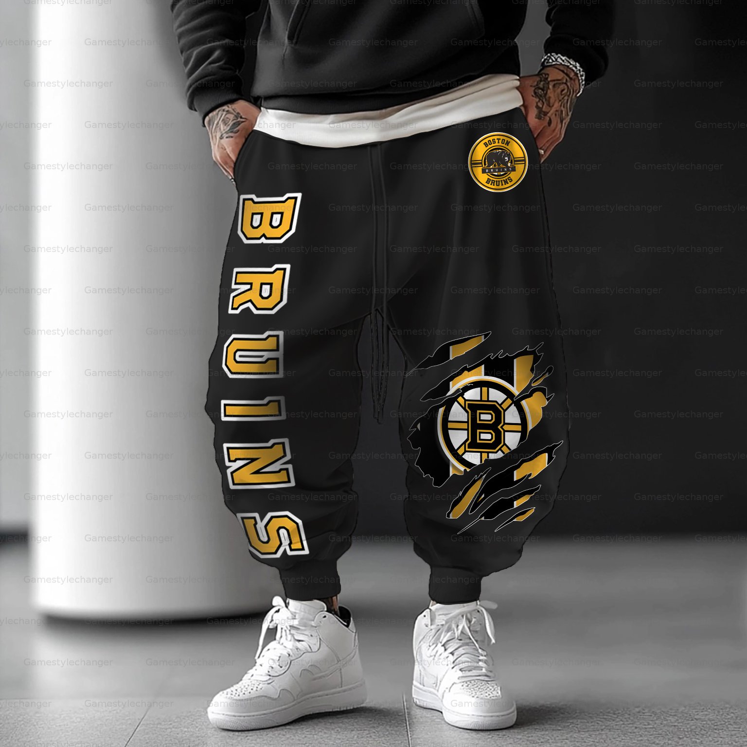 Unisex  “Boston Bruins” Casual Anime Streetwear Pant
