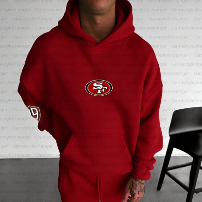 Unisex "San Francisco 49ers" Graphic Streetwear Vintage Plush Hoodie