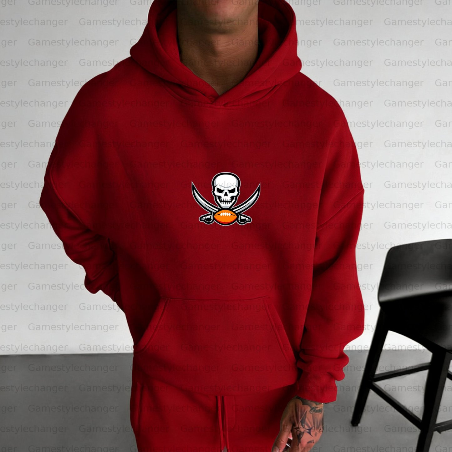 Unisex "Tampa Bay Buccaneers" Graphic Streetwear Vintage Plush Hoodie